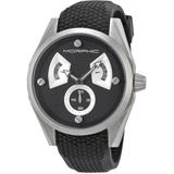 M34 Series Multi-function Dial Silicone Watch - Black - Morphic Watches