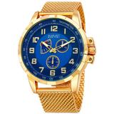 Quartz Blue Dial Watch - Blue - August Steiner Watches