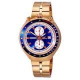Chronograph Quartz Blue Dial Watch -mrgbu - Blue - Adee Kaye Watches