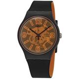 Orangeboost Semi-transparent Dial Unisex Watch - Black - Swatch Watches