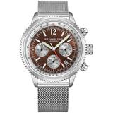 Monaco Brown Dial Watch - Metallic - Stuhrling Original Watches