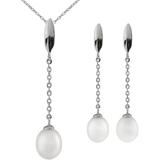 Dangling White 7-9mm Cultured Freshwater Pearl Necklace & Earrings Set In Natural White At Nordstrom Rack - White - Splendid Necklaces