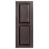 Alpha Shutters Exterior Vinyl Raised Panel Shutter Single, Size 39.0 H x 16.0 W x 0.125 D in | Wayfair R516039022