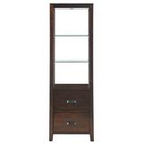 Gracie Oaks Lavera China Cabinet Wood in Brown, Size 68.5 H x 22.0 W x 14.0 D in | Wayfair 87BEA7C12C904DD9AB5F4F515DC0093E