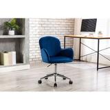 Mercer41 Jenckes Task Chair Upholstered in Green/Blue, Size 35.6 H x 22.0 W x 20.0 D in | Wayfair 06E5A576719E45EB8D62801903EAC3B0
