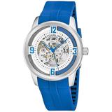 Legacy Silver-tone Dial Watch - Blue - Stuhrling Original Watches