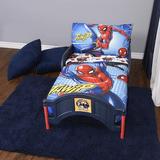 Marvel Spiderman 3 Piece Toddler Bedding Sheet Polyester in Blue/Red/Yellow | Wayfair spider-toddler-bedsheet