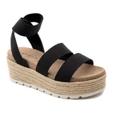 Esprit Allison Women's Espadrille Sandals, Size: 9, Black