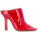 High Heel Patent Mules - Red - Vetements Heels