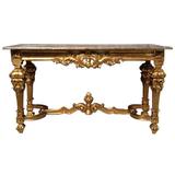 House of Hampton® Daylan Console Table Marble/Granite/Wood in Brown/Yellow, Size 32.87 H x 60.24 W x 20.87 D in | Wayfair