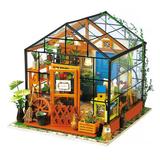 Flash Popup DIY 3D House Puzzle - Cathy's Flower House 231 pcs Wood in Brown, Size 6.9 H x 7.7 W in | Wayfair DG104