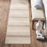 Brown/White Area Rug - Kelly Clarkson Home Katelyn Striped Handmade Flatweave Wool Taupe/Cream Area Rug Wool in Brown/White | Wayfair