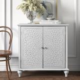 Kelly Clarkson Home Sutton 2 Door Accent Cabinet Wood in Brown/White, Size 34.0 H x 33.0 W x 15.0 D in | Wayfair F3C04A57ECD84A0897AE592AA0F048FB