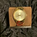 Michael Kors Accessories | Michael Kors Mk3590 Gold Dial Women's Watch | Color: Gold | Size: Os
