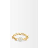 Akoya Gravity Pearl & 18kt Gold Ring - Metallic - Spinelli Kilcollin Bracelets