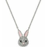 Kate Spade Jewelry | Kate Spade Make Magic Crystal Rabbit Pendant Necklace | Color: Pink/Silver | Size: Os