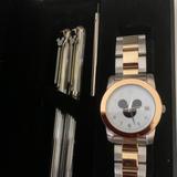 Disney Accessories | Disney Gold Silver Watch Set With Pen And Pencil | Color: Gold/Silver | Size: Adjustable