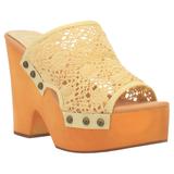 Dingo Crafty - Womens 8.5 Yellow Sandal Medium
