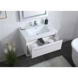 AllModern Andover 30" Single Bathroom Vanity Set Wood/Plastic in White, Size 19.69 H x 30.0 W x 18.31 D in | Wayfair