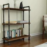 Williston Forge Iron Etagere Bookcase in Brown, Size 38.5 H x 29.5 W x 11.75 D in | Wayfair 72967F3FCDCD45C788E78FBEDC251090