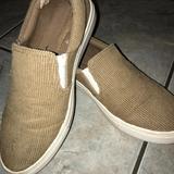 American Eagle Outfitters Shoes | American Eagle Corduroy Slip On Shoes | Color: Tan/White | Size: 6