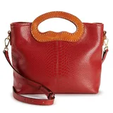 AmeriLeather Marc Leather Shoulder Bag, Red
