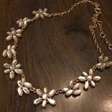 J. Crew Jewelry | Jcrew Diamond Necklace | Color: Gold/White | Size: 9 Inches