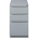 Lorell Fortress 20" Bbf Mobile Pedestal File-Charcoal (Or Charcoal ) Metal/Steel in Gray, Size 27.75 H x 15.0 W x 19.88 D in | Wayfair 79135