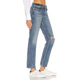 Kate Low Rise Slim Crop - Blue - GRLFRND Jeans