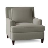 Armchair - Bernhardt Addison 35" W Down Cushion Armchair Polyester/Fabric in Blue/Navy/Brown, Size 36.0 H x 35.0 W x 38.0 D in | Wayfair