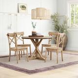 Sand & Stable™ Eugley 4 - Person Dining Set Wood in Brown, Size 30.0 H in | Wayfair 50CD0A736A0A4D3BAD721154FF6F0E35
