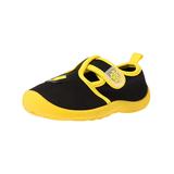 AquaKiks Boys' Water shoes Black - Black & Yellow Dino T-Strap Water Shoe - Boys