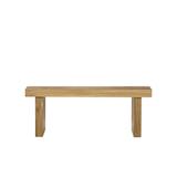 Sonder Living Thomas Bina Solid Wood Bench Wood in Brown, Size 17.5 H x 45.5 W x 17.5 D in | Wayfair 0702190