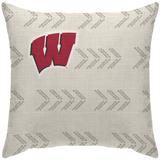 Wisconsin Badgers 18'' x Team Wordmark Decorative Throw Pillow