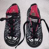 Converse Shoes | Toddler Girl 10 Shoes Converse Sneakers Zebra | Color: Black/Gray/Pink | Size: 10g
