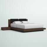 Mercury Row® Bergquist Upholstered Platform Bedroom Set Upholstered in Brown, Size Queen | Wayfair VGWDHL-W01-BED-2NS-Q