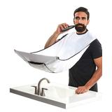 Zwater Grooming Cape white - White Beard Shave Mirror Apron