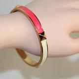 Kate Spade Jewelry | Kate Spade Neon Color Block Pyramid Bangle | Color: Gold/Pink | Size: Os