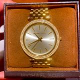 Michael Kors Accessories | Michael Kors Womens Darci Pav Gold Watch | Color: Gold | Size: Os
