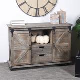Sand & Stable™ Bjorn 2 - Drawer 2 - Door Accent Cabinet Wood in Gray, Size 32.0 H x 47.0 W x 16.0 D in | Wayfair 4294AA78357743608B0767A4019DE051