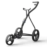 Wishbone One Golf Trolley Push Cart, Black
