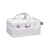 Trend Lab Diaper Stackers and Diaper Caddies Gary, - Gray & White Geometric Storage Caddy