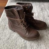Nine West Shoes | Brown Combat Boots | Color: Brown | Size: 7