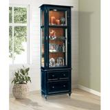 Darby Home Co Kyles Lighted China Cabinet Wood in Black, Size 76.0 H x 26.0 W x 14.0 D in | Wayfair 2049E1C8D2EB451D8F09720E5D5E1F34