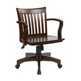 Gracie Oaks Jai-Jai Bankers Chair in Brown/Gray, Size 31.25 H x 25.0 W x 23.0 D in | Wayfair 1DFDFD10B90946E8B60A9FFB4972FADD