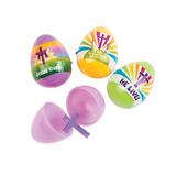 The Holiday Aisle® He Lives Cross-Filled Plastic Easter Eggs - 12 Pc. - Party Supplies - 12 Pieces Plastic, Size 2.2 H x 3.7 W x 11.1 D in | Wayfair