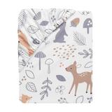 Bedtime Originals Deer Park Woodland Animals Fitted Crib Sheet Polyester, Size 8.0 H x 28.0 W x 52.0 D in | Wayfair 285006B