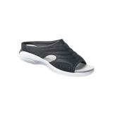 Haband Women's Easy Spirit Traciee 2 Slip-On Sandals, Black, Size 10 Medium, M