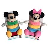 Disney Toys | Mickey & Minnie Plush Stacking Rings Learning Toy | Color: Silver | Size: Various