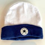 Converse Accessories | Converse Baby Beanie Hat, 0-6 Months | Color: Blue/White | Size: Osbb